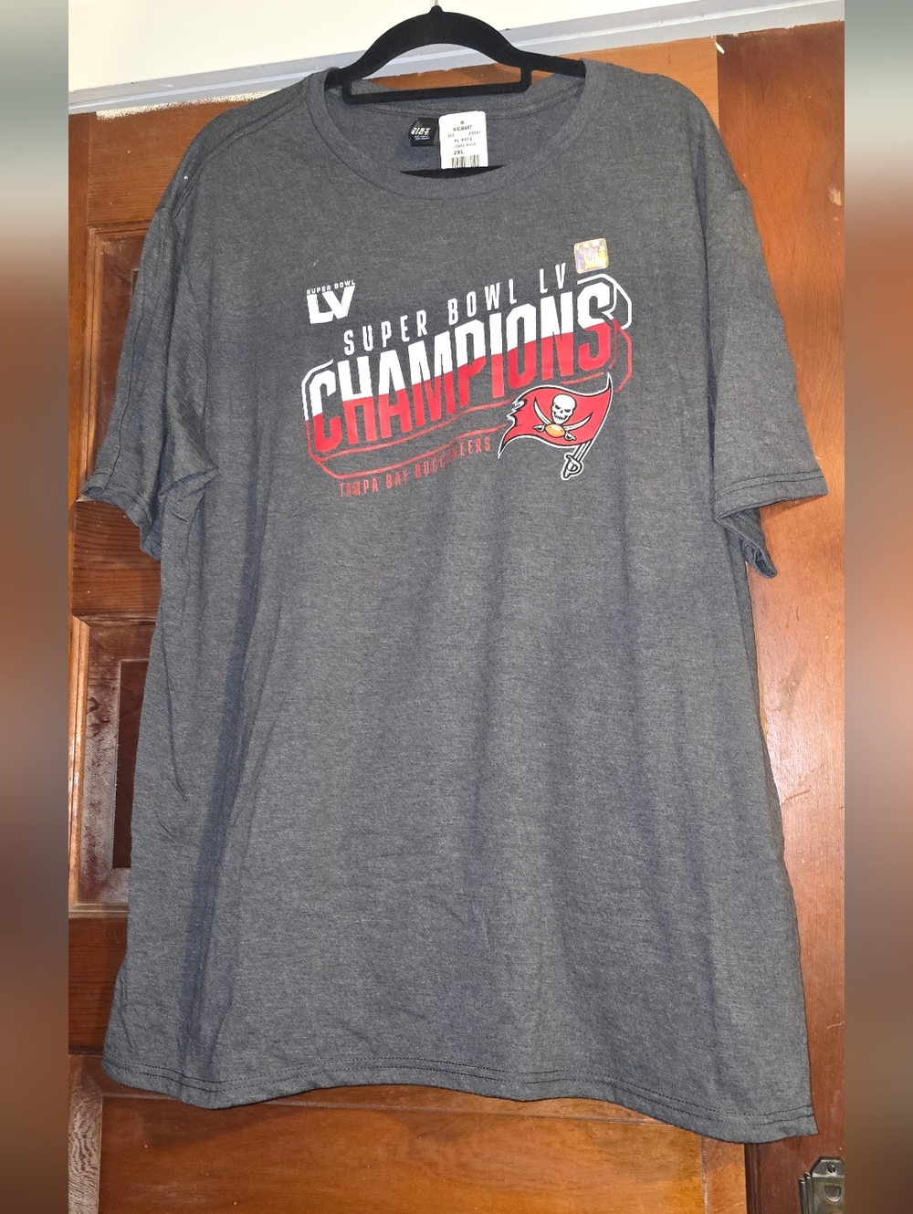 District Tampa Bay Buccaneers Super Bowl LV Champions Gray Tee